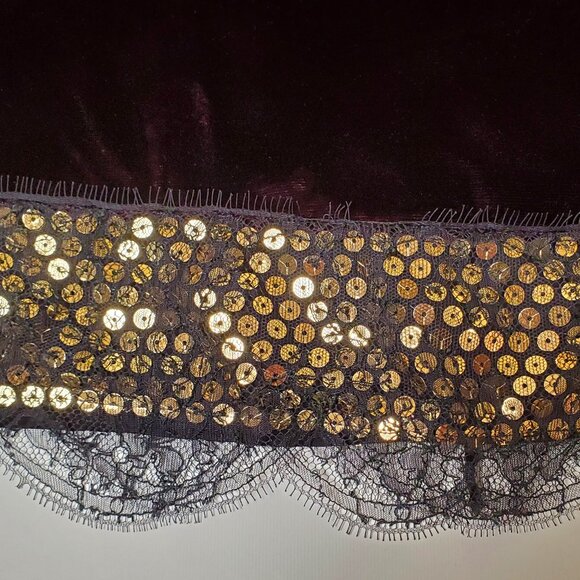 DOLCE & GABBANA TOP FLOWER ACCENT CAMI SEQUINS LACE BUILT IN BRA 42 6 - Picture 5 of 6